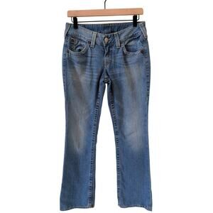 True Religion Becca Low Rise Jeans in Light Antique Wash sz 29